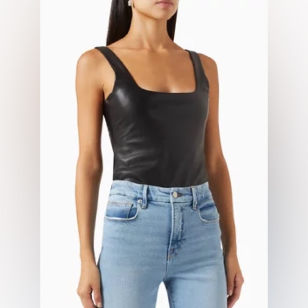 Good American Bodysuit - Modern Leather Tank Style - Picture 2 of 9